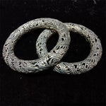 Bracelet Jonc Ajouré Ciselé Argenté - Vignette | Médiéfan