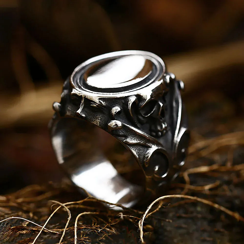 New Fashion Stainless Steel Patterned Rings for Men Women Punk Personalized Creative Simple Ring Luxury Jewelry Gifts Wholesale Style G / 8