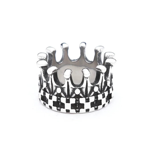 New Fashion Stainless Steel Patterned Rings for Men Women Punk Personalized Creative Simple Ring Luxury Jewelry Gifts Wholesale Style H / 13