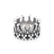 New Fashion Stainless Steel Patterned Rings for Men Women Punk Personalized Creative Simple Ring Luxury Jewelry Gifts Wholesale Style H / 13