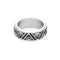 New Fashion Stainless Steel Patterned Rings for Men Women Punk Personalized Creative Simple Ring Luxury Jewelry Gifts Wholesale Style K / 8