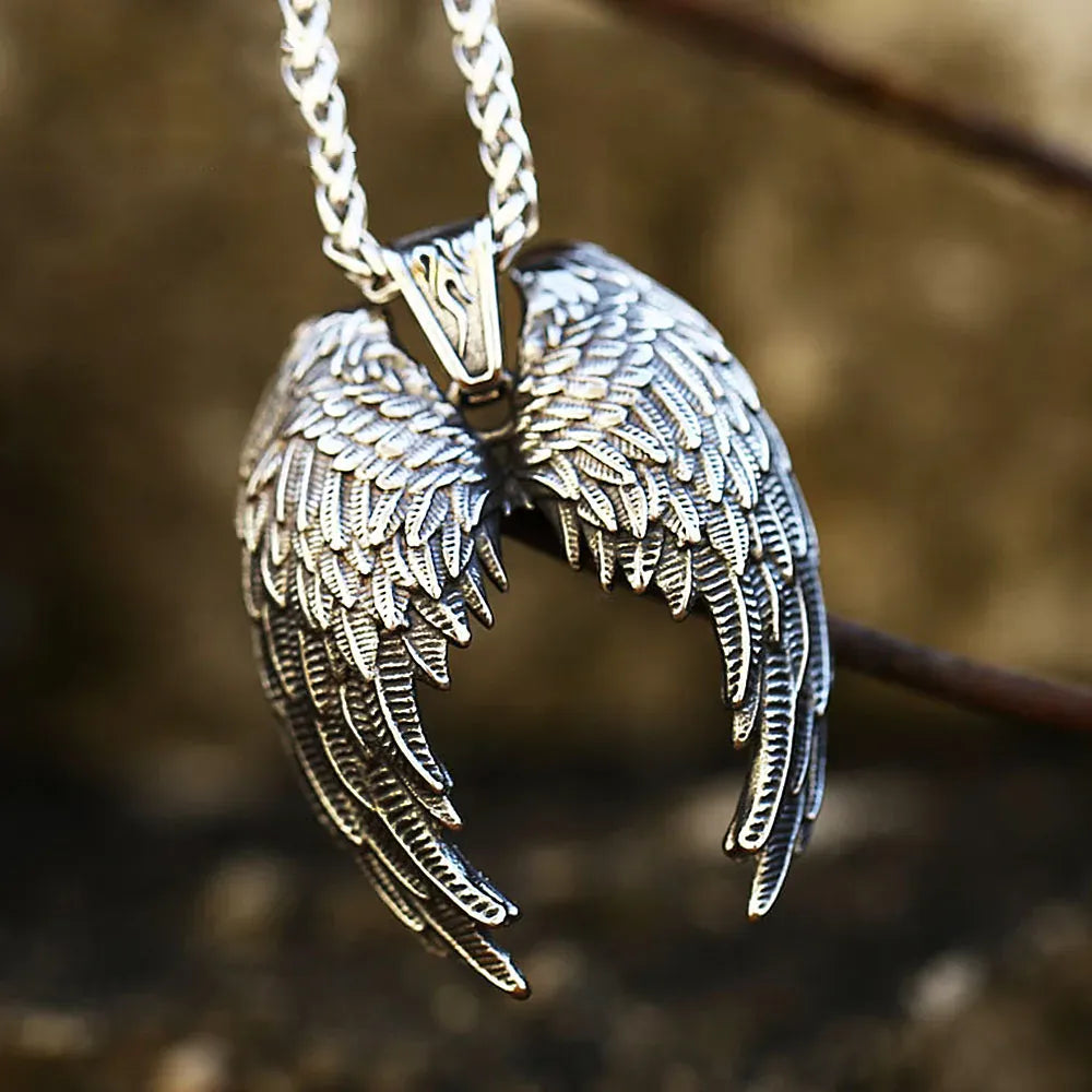 Nordic Vikings Wolf Tooth Pendant Necklace 316L Stainless Steel Hip Hop Rock Fashion Leather Rope Chain Jewelry Gifts Wholesale Style E7 / WHITE