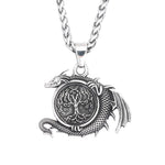 Collier Dragon & Arbre de Vie - Vignette | Médiéfan