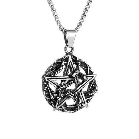 Nordic Vikings Wolf Tooth Pendant Necklace 316L Stainless Steel Hip Hop Rock Fashion Leather Rope Chain Jewelry Gifts Wholesale Style H1 / WHITE