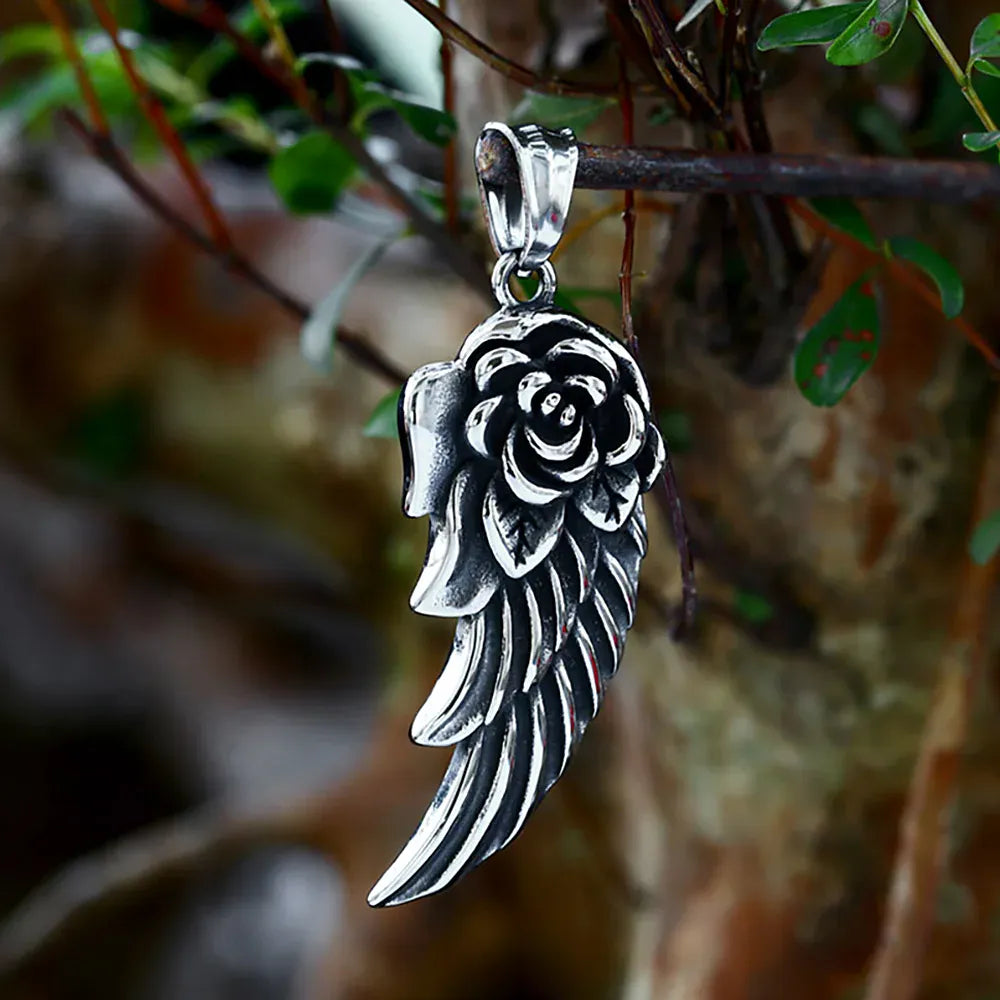 Nordic Vikings Wolf Tooth Pendant Necklace 316L Stainless Steel Hip Hop Rock Fashion Leather Rope Chain Jewelry Gifts Wholesale Style H5 / WHITE