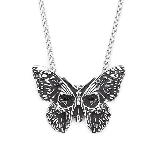 Nordic Vikings Wolf Tooth Pendant Necklace 316L Stainless Steel Hip Hop Rock Fashion Leather Rope Chain Jewelry Gifts Wholesale Style H6 / WHITE