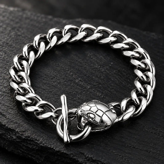 Bracelet Serpent Homme Maille Gourmette