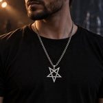Collier Pentagramme Inversé Ajouré - Vignette | Médiéfan