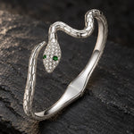 Bracelet Serpent Femme à Tête Scintillante - Vignette | Médiéfan