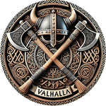 Panneau Mural Viking aux Haches - Vignette | Médiéfan