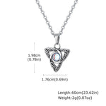Parure Triquetra à Pierre Bleue Irisée - Vignette | Médiéfan