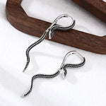 Pendantes Serpent Pavé de Zircons Noirs - Vignette | Médiéfan