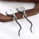 Pendantes Serpent Pavé de Zircons Noirs - Vignette | Médiéfan