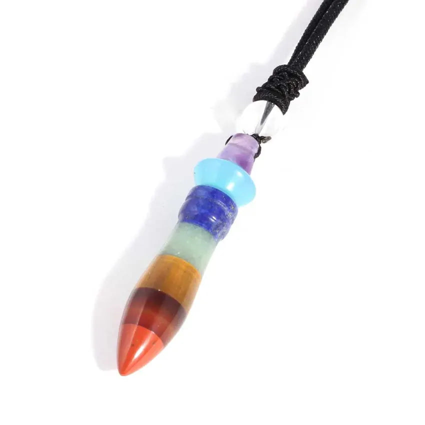 Pendule de Thot en Pierre 7 chakras