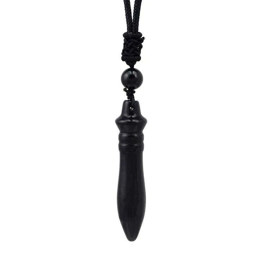 Pendule de Thot en Pierre Agate noire