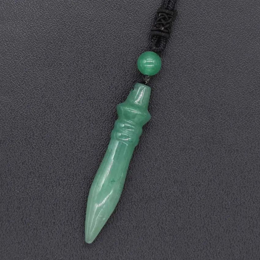 Pendule de Thot en Pierre Aventurine verte