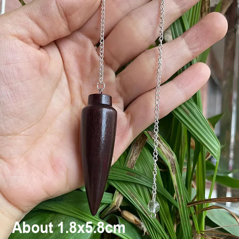 Pendule en Bois Ogive large — chaîne simple