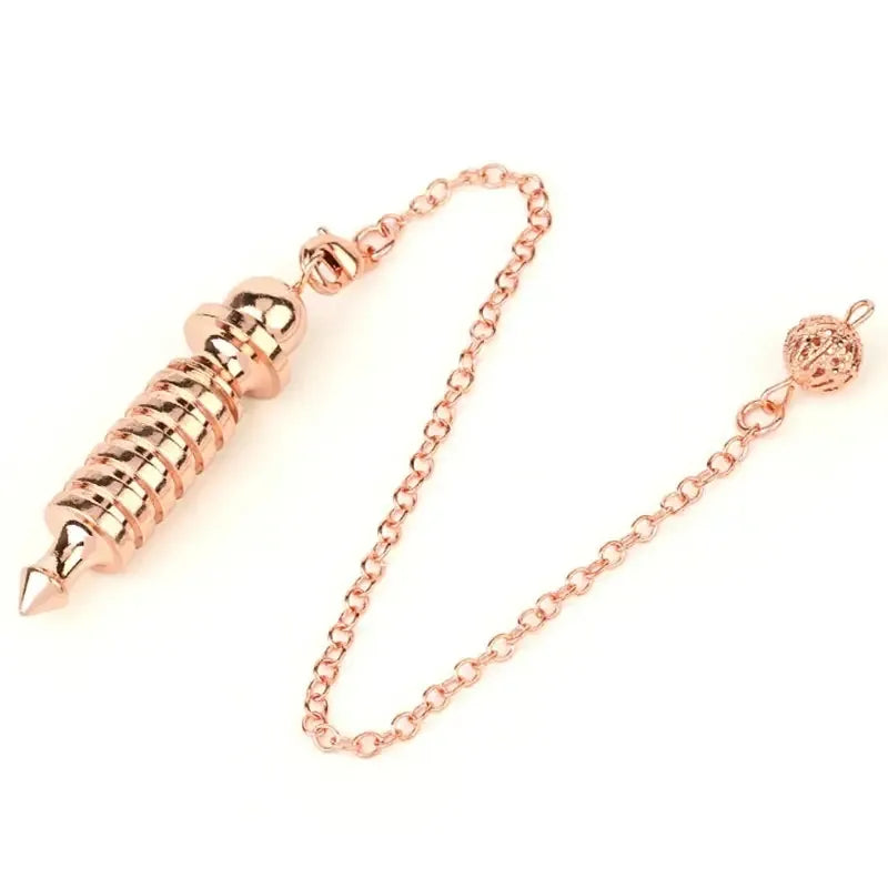 Pendule Isis en Métal Or rose · anneaux