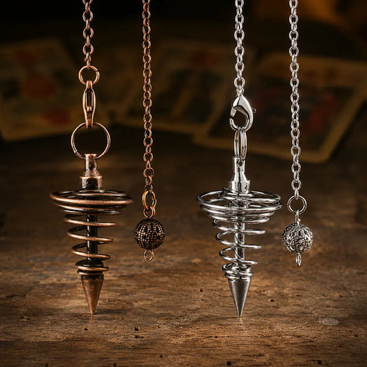 Pendule Spirale en Métal