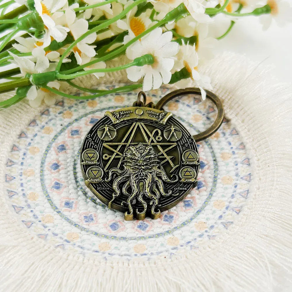 Porte-clés Cthulhu Necronomicon