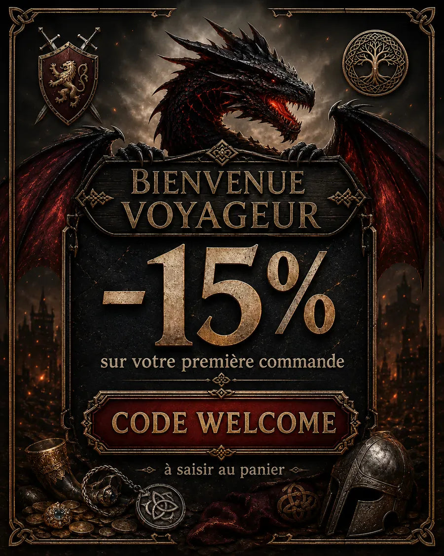 Code promo WELCOME : -15 % sur votre première commande - Médiéfan