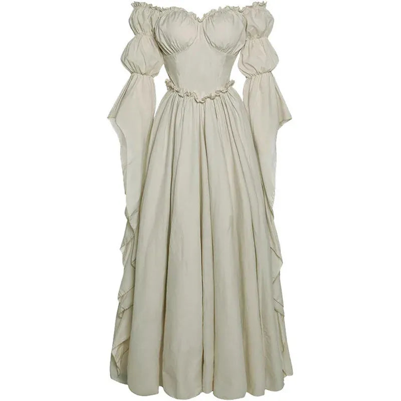 Robe de Cour Médiévale Écru / S
