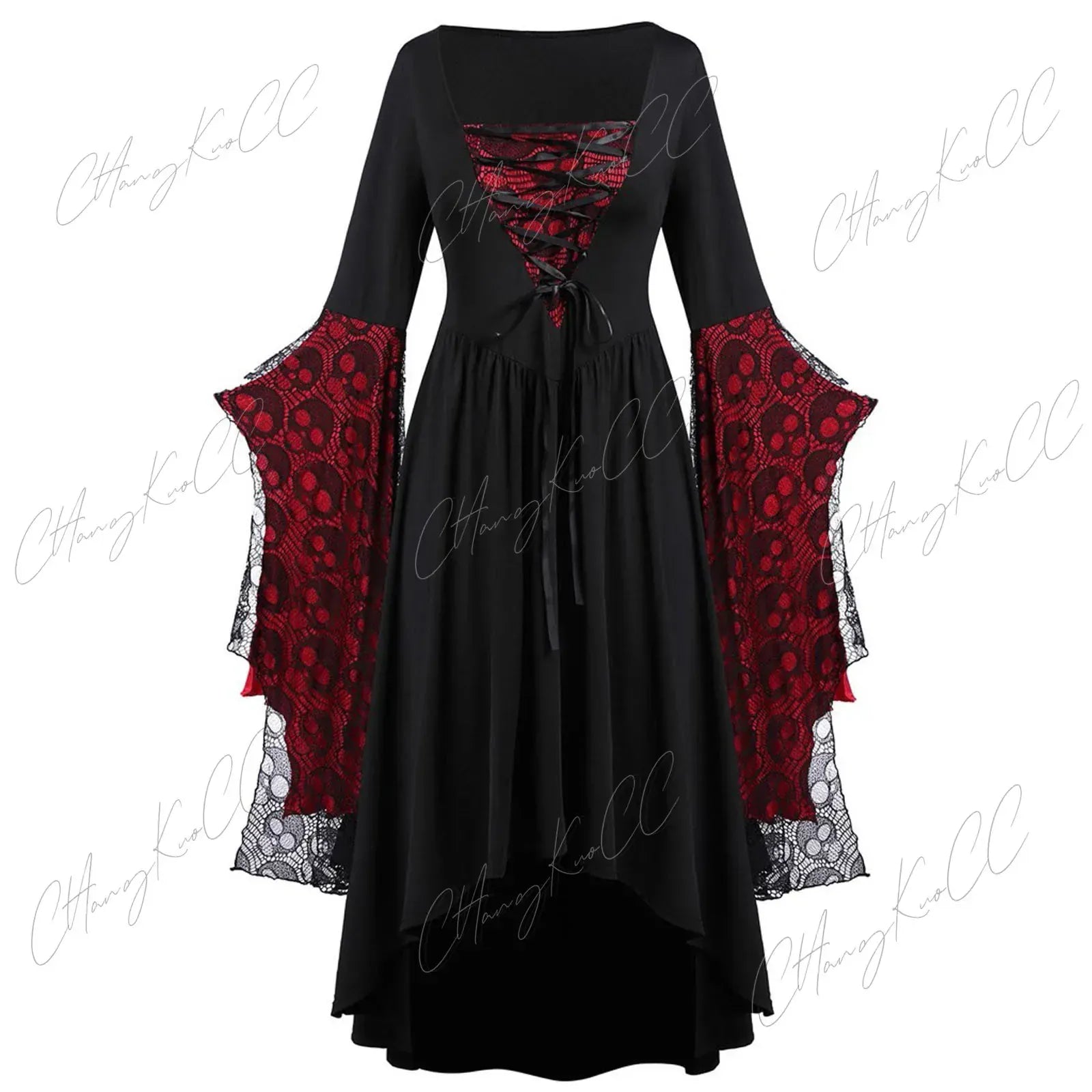 Robe Gothique de Sorcière Bordeaux / XXXL