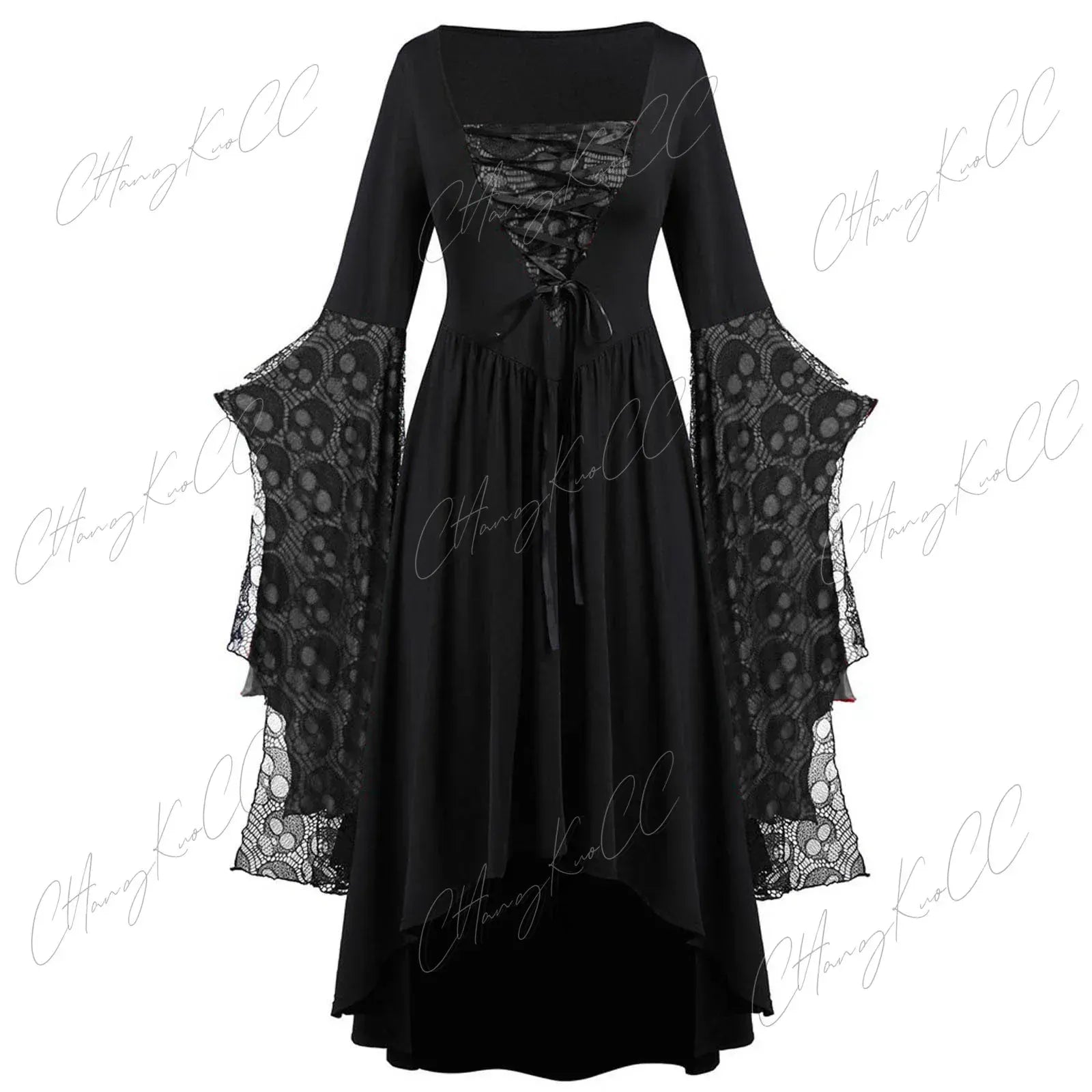 Robe Gothique de Sorcière Gris clair / 5XL