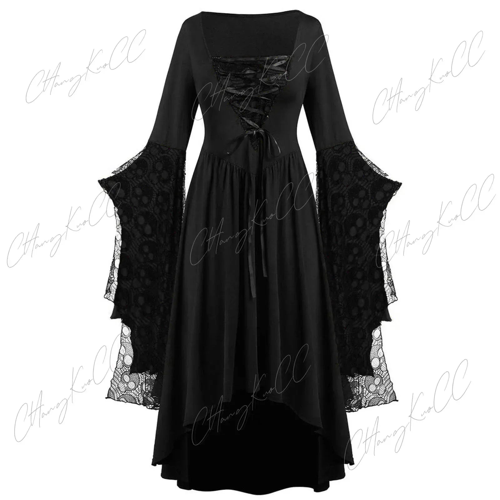 Robe Gothique de Sorcière Noir / 5XL