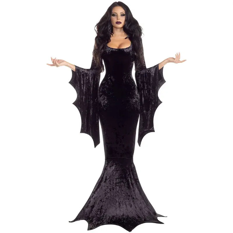 Robe Gothique Longue à Traîne Coupe A / XL