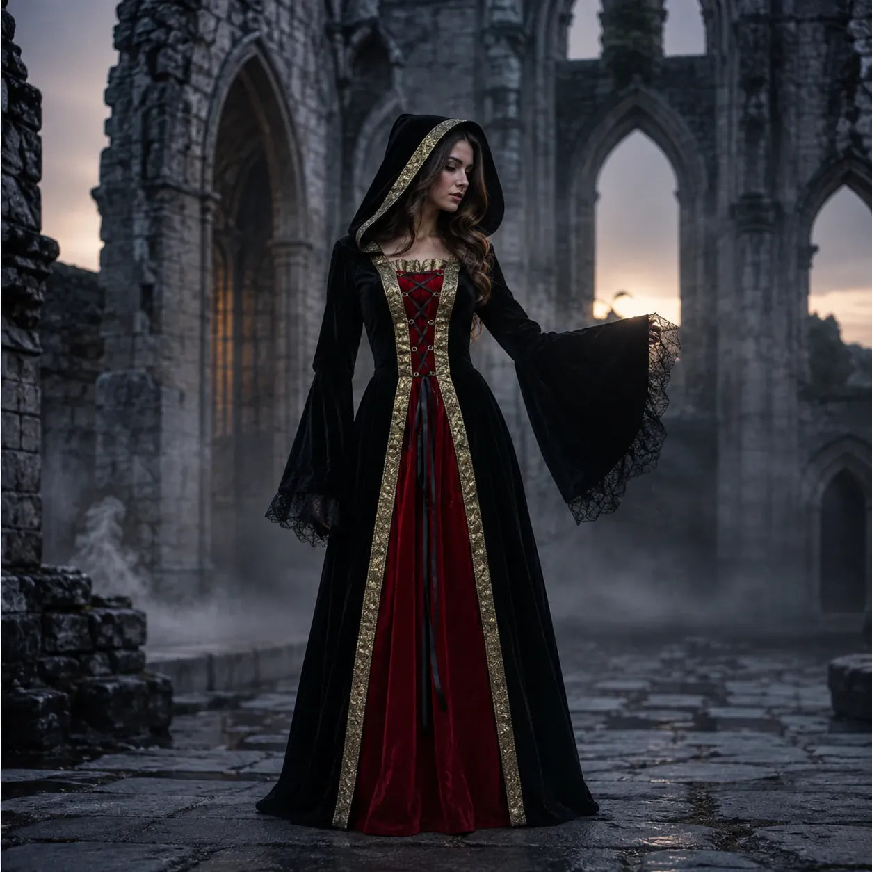Robe Médiévale Noire