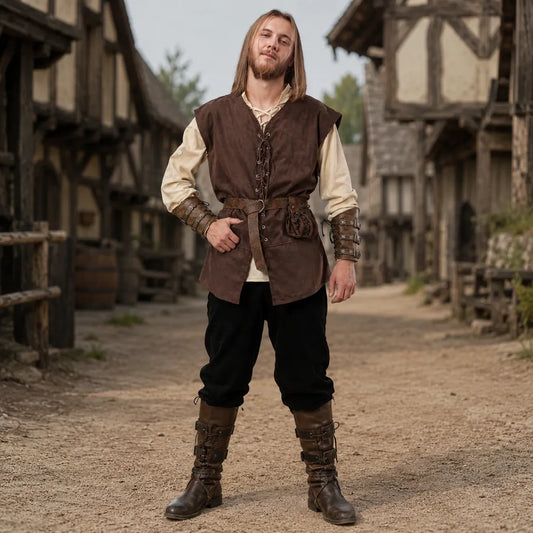 Tenue Médiévale Complète (6 Pièces)